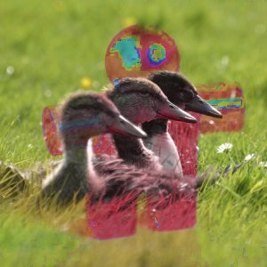 Beispiel für den Ebenenmodus Farbton